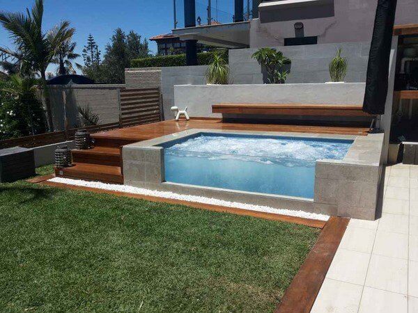 Small Above-Ground Pool Spa