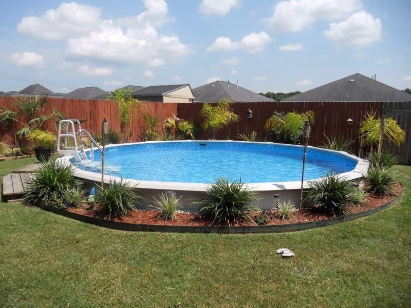 Big Round Above-Ground Pool