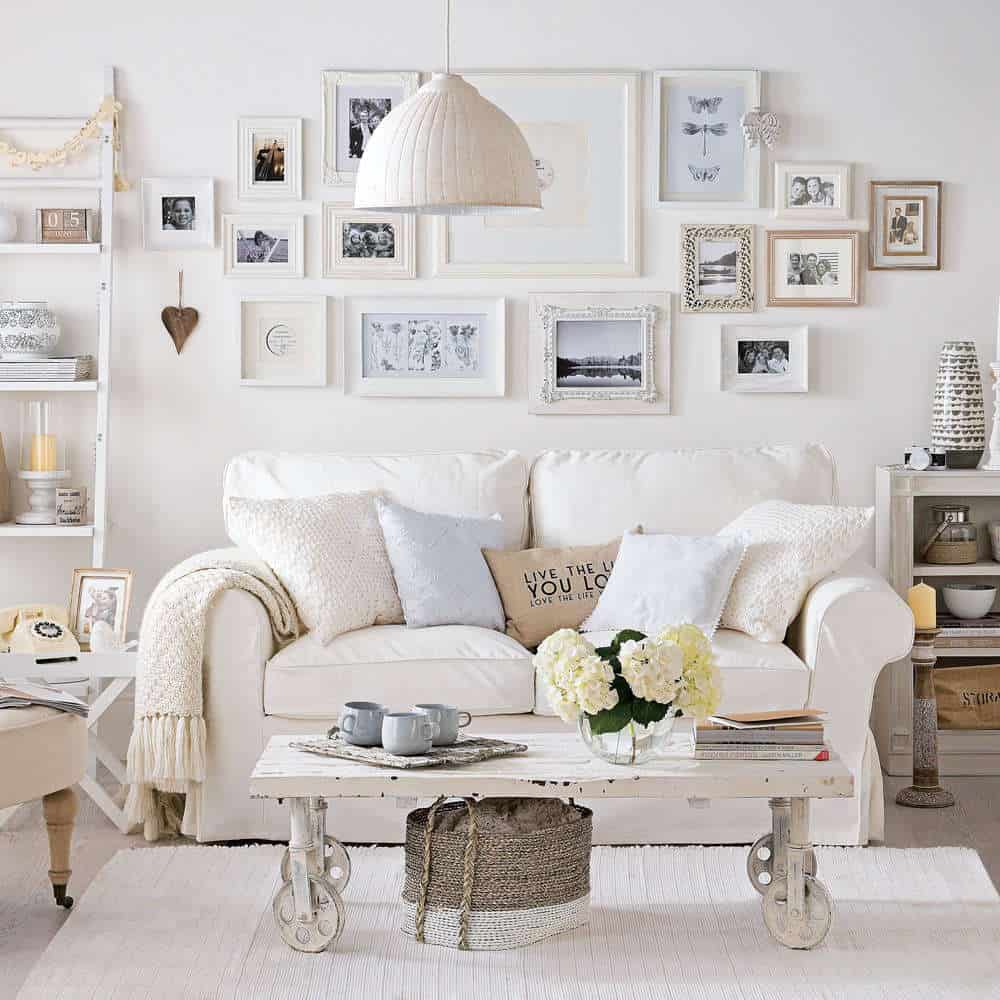 75 Shabby-Chic Style Living Room Ideas You'll Love - February, 2024